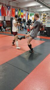 kickbox sparring class